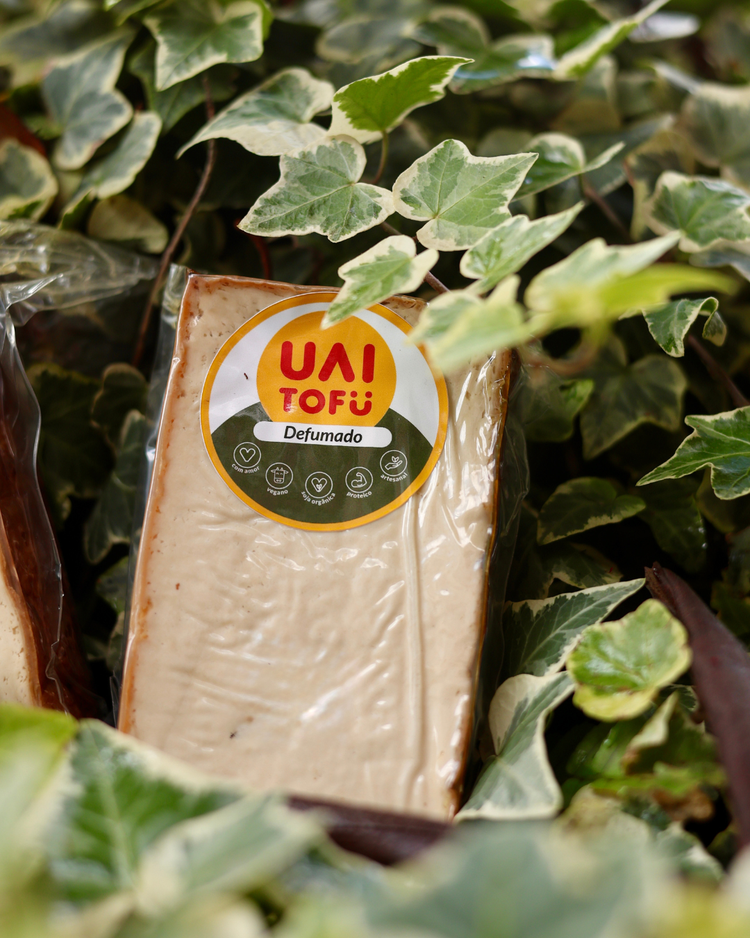 Uai Tofu Defumado 1kg Organico Soja Queijo Vegetal Vegano