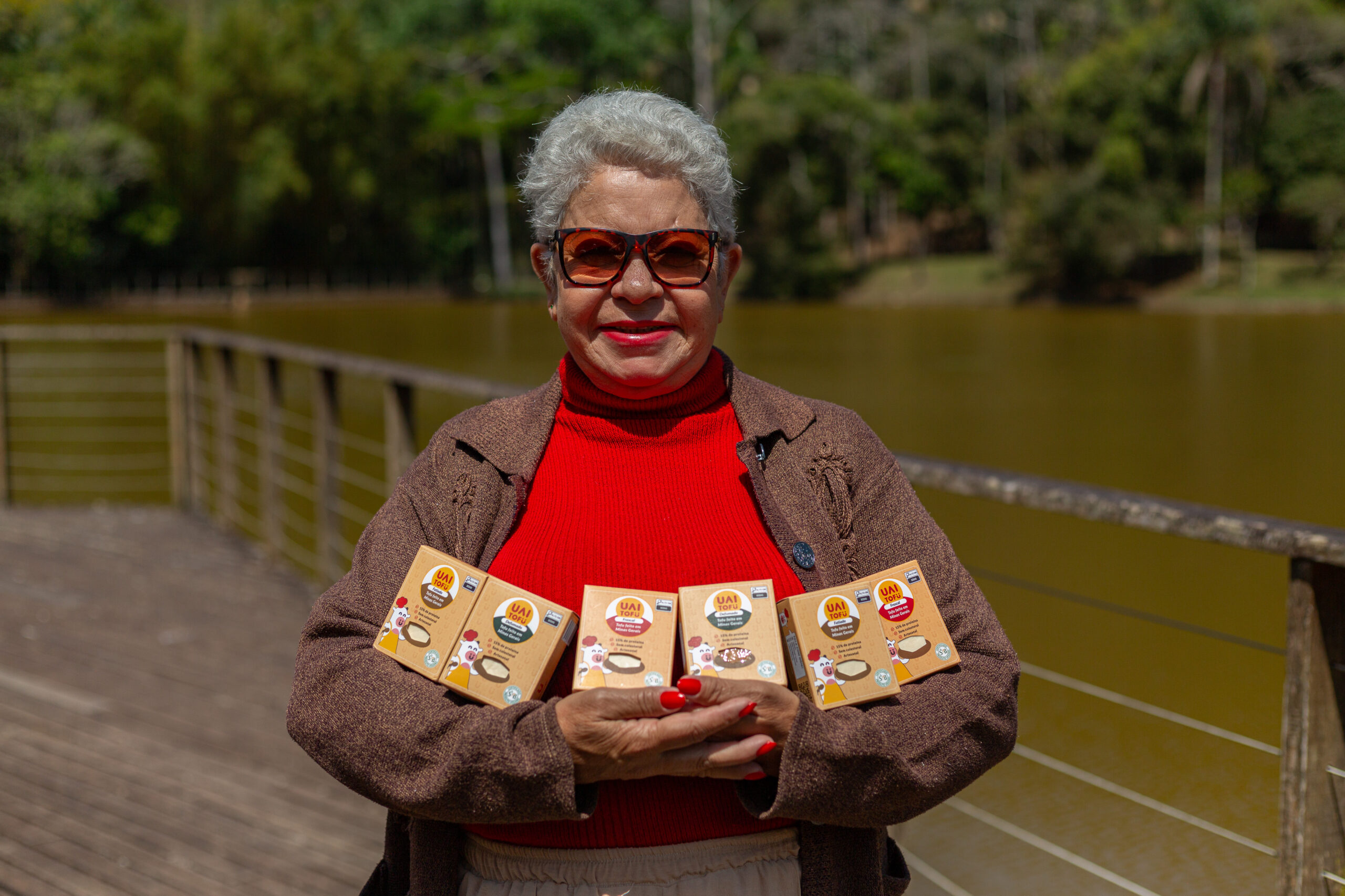 Trio: UAI Tofu Defumado Peça + UAI Tofu Defumado Fatiado + UAI Tofu Frescal - Imagem 2