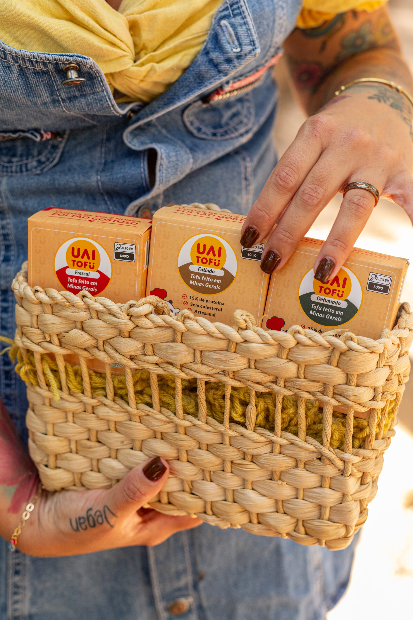 Trio: UAI Tofu Defumado Peça + UAI Tofu Defumado Fatiado + UAI Tofu Frescal - Imagem 3