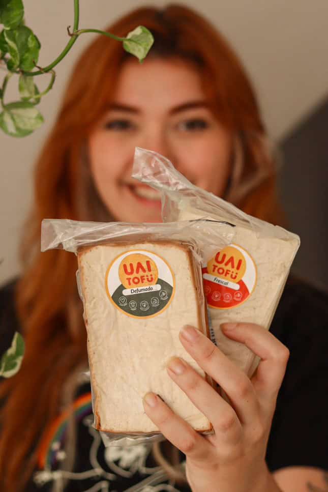 Pacote grande: UAI Tofu Defumado Peça (2 unidades)+ UAI Tofu Frescal (1 unidade)